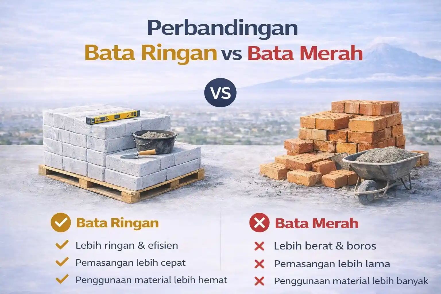 Bata Ringan vs Bata Merah